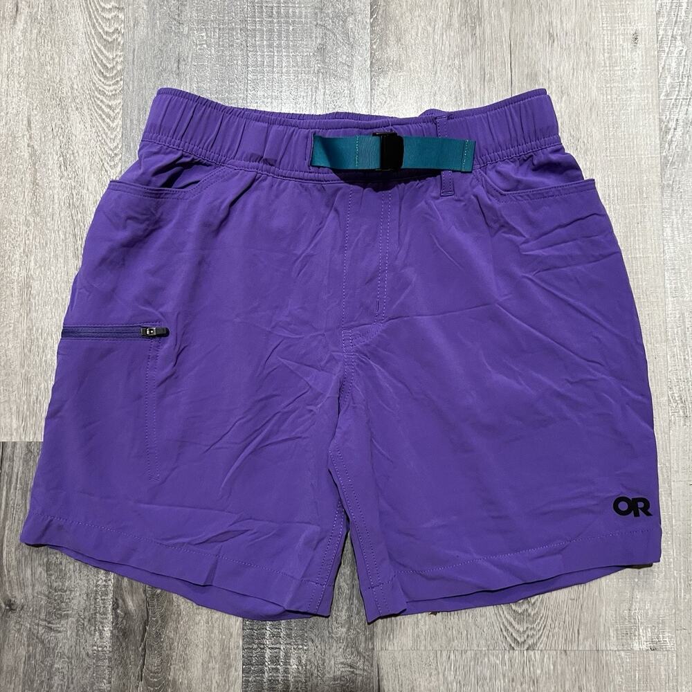 Outdoor Research Men's Small Ferrosi Shorts 7" Purple Belted Quick Dry Hiking